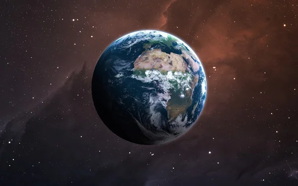 Earth - Korkean resoluution 3D-kuvat esittelevät aurinkokunnan planeettoja. Tämä kuva elementtejä kalustettu NASA. — kuvapankkivalokuva