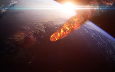 Meteor yağmuru. Nasa tarafından döşenmiş bu görüntü unsurları