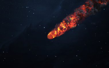 Meteor yağmuru. Nasa tarafından döşenmiş bu görüntü unsurları