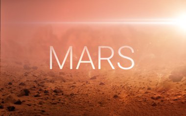 Mars gezegeni. Nasa tarafından döşenmiş bu görüntünün elemanları