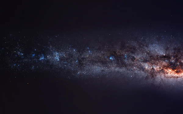 Milky way. Galaxy. Elements furnished by NASA — Stock Photo, Image