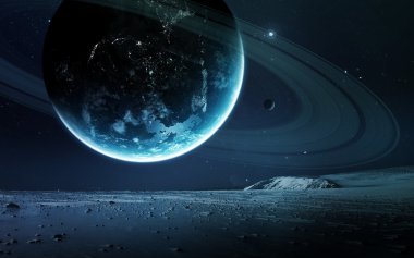 Arka plan bilimsel - gezegenler uzay, Bulutsusu ve yıldız. NASA'ın nasa.gov tarafından döşenmiş bu görüntü unsurları