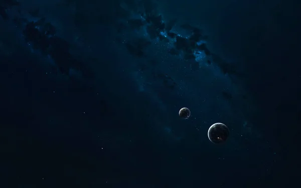 Mélyűr, végtelen kozmosz szépsége. Sci-fi tapéta. A kép elemeit a NASA bocsátotta rendelkezésre — Stock Fotó