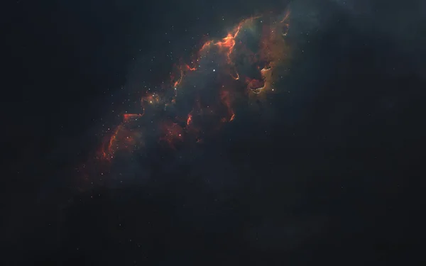 Nébuleuse. Papier peint de science-fiction, planètes, étoiles, galaxies et nébuleuses dans une image cosmique impressionnante. Éléments de cette image fournis par la NASA — Photo