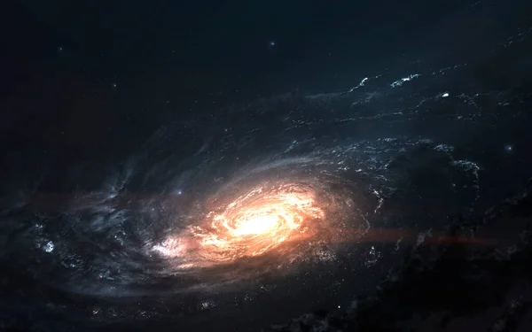 Galaxy, minunat tapet science fiction. Elemente ale acestei imagini furnizate de NASA — Fotografie, imagine de stoc