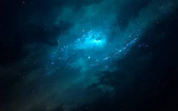 Nebulosa någonstans i Vintergatan. Djupt utrymme bild, science fiction fantasi i hög upplösning idealisk för tapeter och tryck. Delar av denna bild tillhandahålls av NASA — Stockfoto