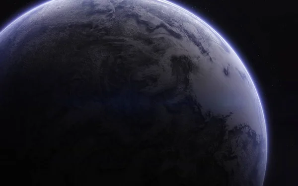Felfedezetlen bolygók a távoli űrben. Mélyűri kép, sci-fi fantázia nagy felbontású ideális tapéta és nyomtatás. A kép elemeit a NASA bocsátotta rendelkezésre — Stock Fotó