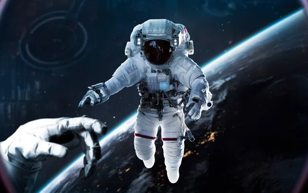 Planet Erde. Science-Fiction, Erforschung des Weltraums. Elemente dieses von der NASA bereitgestellten Bildes — Stockfoto