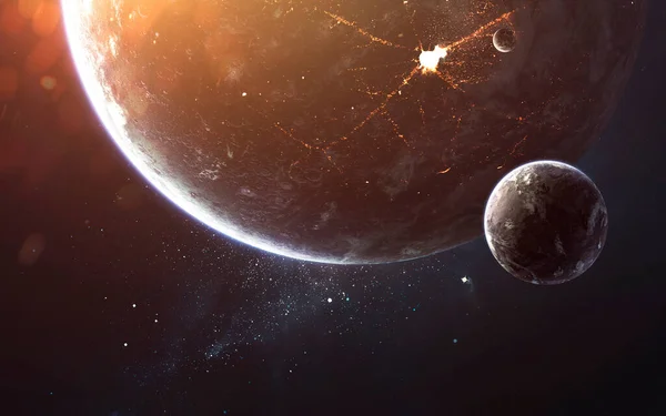 Tiefer Raum, Schönheit eines endlosen Kosmos. Science-Fiction-Tapete. Elemente dieses von der NASA bereitgestellten Bildes — Stockfoto