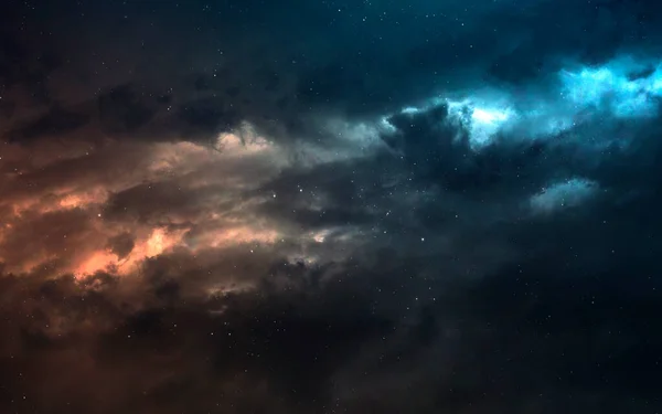 Nebulosa uma nuvem interestelar de poeira estelar. Imagem de espaço profundo, fantasia de ficção científica em alta resolução ideal para papel de parede e impressão. Elementos desta imagem fornecidos pela NASA — Fotografia de Stock