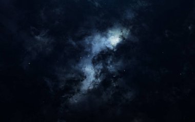 Bilim kurgu uzay duvar kağıdı, inanılmaz güzel gezegenler, galaksiler, sonsuz evrenin karanlık ve soğuk güzelliği. Bu görüntünün elementleri NASA tarafından desteklenmektedir