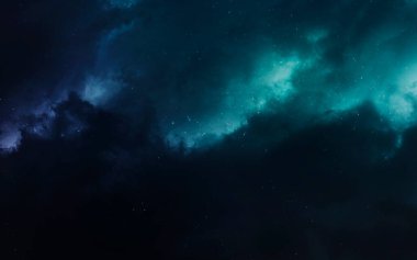Nebula. Derin uzay görüntüsü, yüksek çözünürlüklü bilim kurgu fantezisi duvar kağıdı ve baskı için idealdir. Bu görüntünün elementleri NASA tarafından desteklenmektedir