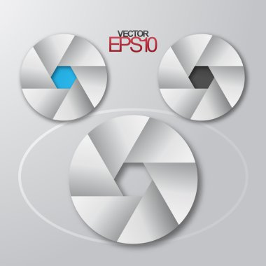 Modern düz tasarım kamera diyafram