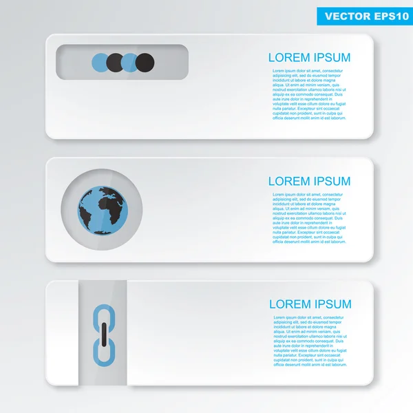 Éléments d'infographie design plat moderne — Image vectorielle