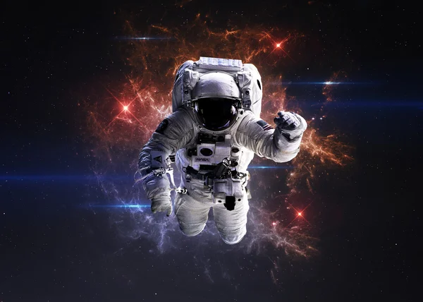 外层空间的宇航员 — 图库照片