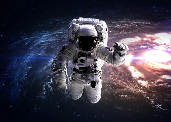 Astronaut in outer space — Stock Photo, Image