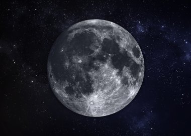 Güneş sistemi - gezegen ay. Nasa tarafından döşenmiş bu görüntü unsurları