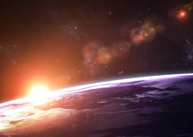 Yüksek kaliteli dünya görüntü. Nasa tarafından döşenmiş bu görüntü unsurları