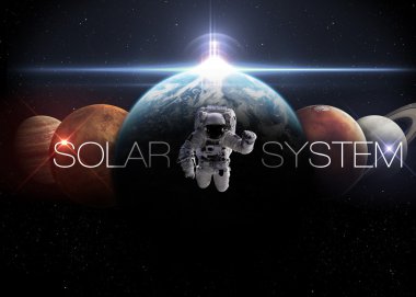 Güneş sistemi. Bu görüntünün elementleri NASA tarafından desteklenmektedir