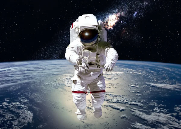 Astronaut in de ruimte — Stockfoto