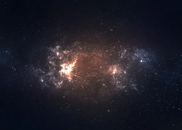 Sterren veld in deep space vele lichtjaren ver van de aarde — Stockfoto