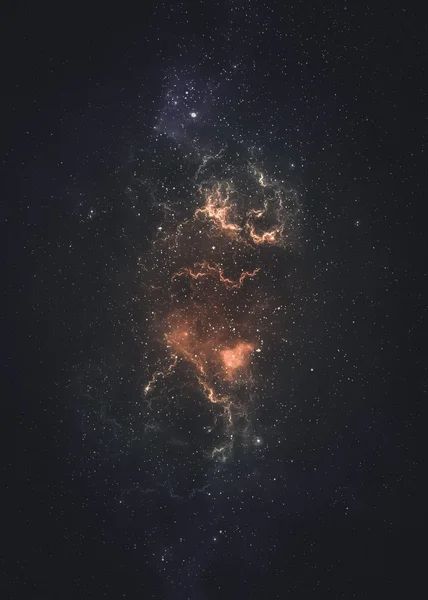 Sterren veld in deep space vele lichtjaren ver van de aarde — Stockfoto