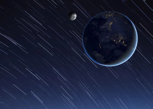 Imagine de înaltă calitate a Pământului. Elemente ale acestei imagini furnizate de NASA — Fotografie, imagine de stoc