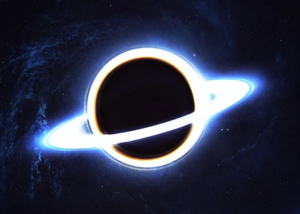 Agujero negro en el espacio. Elementos de esta imagen proporcionados por la NASA — Foto de Stock