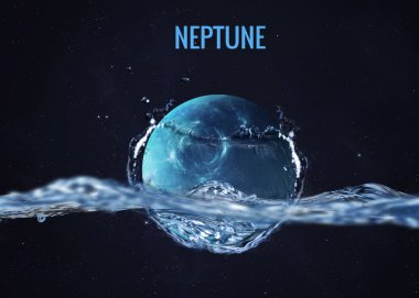 Güneş sistemi gezegen su sıçrama ile geliyor. Nasa tarafından döşenmiş bu görüntü unsurları