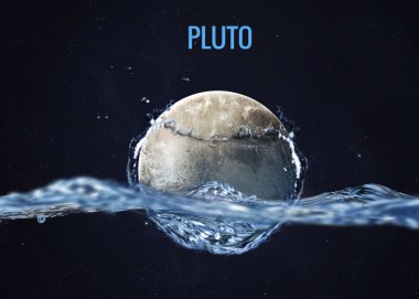 Güneş sistemi gezegen su sıçrama ile geliyor. Nasa tarafından döşenmiş bu görüntü unsurları
