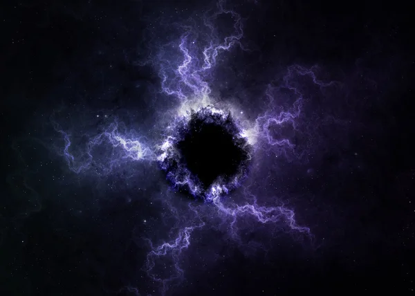 Black hole in space. Elements of this image furnished by NASA — Stock Photo, Image