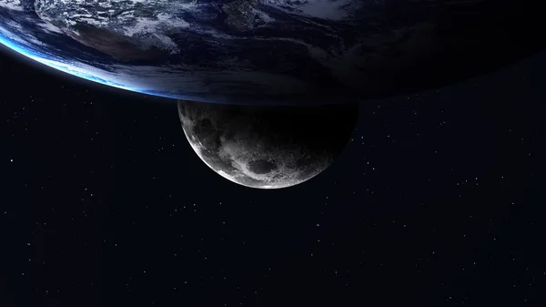 Korkean resoluution kuva Maasta avaruudessa. NASAn toimittamat tiedot — kuvapankkivalokuva