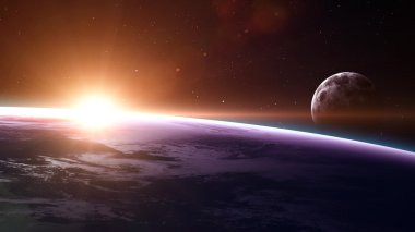 Yüksek kaliteli dünya görüntü. Nasa tarafından döşenmiş bu görüntü unsurları
