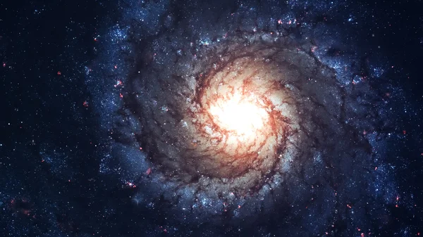 Awesome spiral galaxy many light years far from the Earth. Elements furnished by NASA — Stock Photo, Image