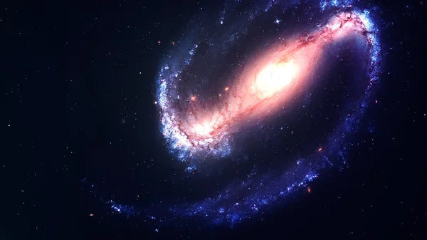 Awesome spiral galaxy many light years far from the Earth. Elements furnished by NASA — Stock Photo, Image