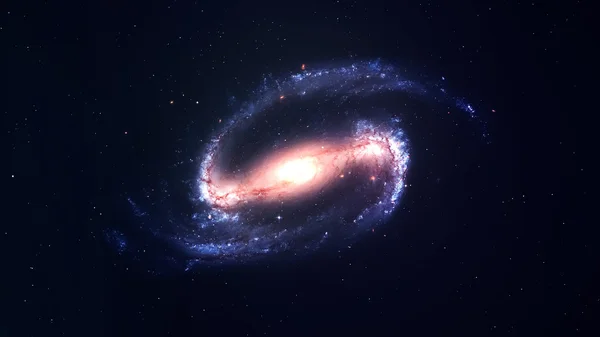 Super galaxie spirale à des années-lumière de la Terre. Éléments fournis par la NASA — Photo