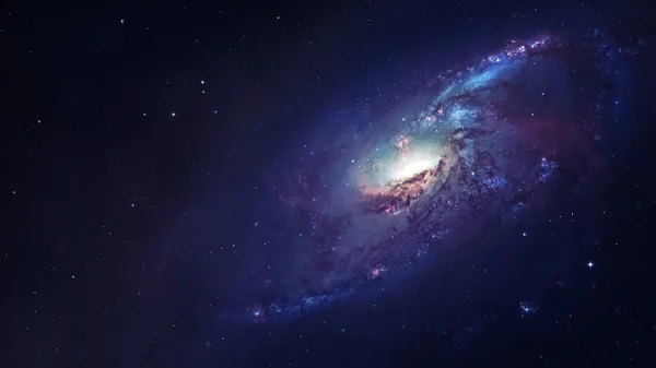 素晴らしい渦巻銀河、地球から遠く離れた多くの光年。Nasa から提供された要素 — ストック写真