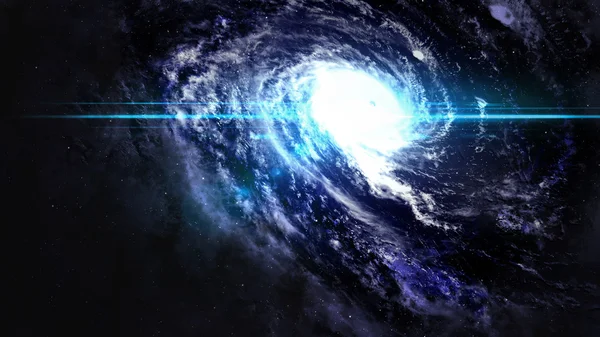 Великолепная спиральная галактика на много световых лет дальше от Земли. Элементы, обставленные НАСА — стоковое фото
