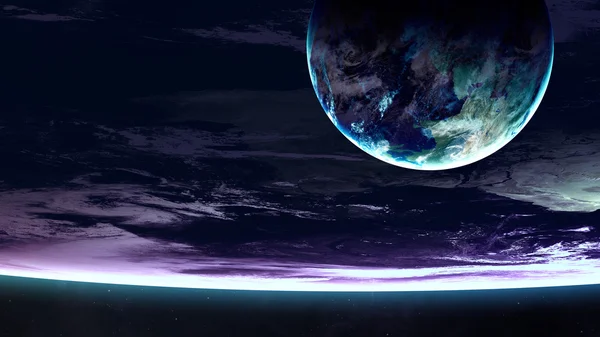 Beautiful fantastic planets in space. Elements of this image furnished by NASA
