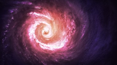 Derin uzayda bir yerde inanılmaz güzel sarmal gökada. Nasa tarafından döşenmiş bu görüntü unsurları.