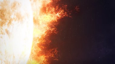Güneş. Bu görüntü nasa tarafından döşenmiş unsurları