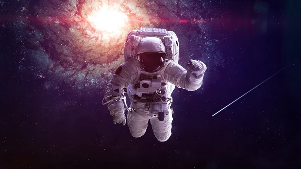 Astronaut in outer space. Elements of this image furnished by NASA. — Stock Photo, Image