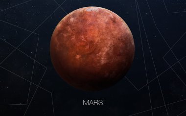 Mars - High resolution images presents planets of the solar system. This image elements furnished by NASA. clipart