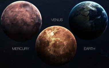 High resolution images presents planets of the solar system. This image elements furnished by NASA. clipart