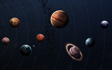 Yüksek çözünürlüklü görüntüler sunuyor güneş sisteminin gezegenleri. NASA tarafından döşenmiş bu görüntü öğelerini.