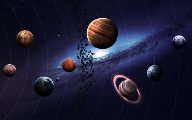 Yüksek çözünürlüklü görüntüler sunuyor güneş sisteminin gezegenleri. NASA tarafından döşenmiş bu görüntü öğelerini.
