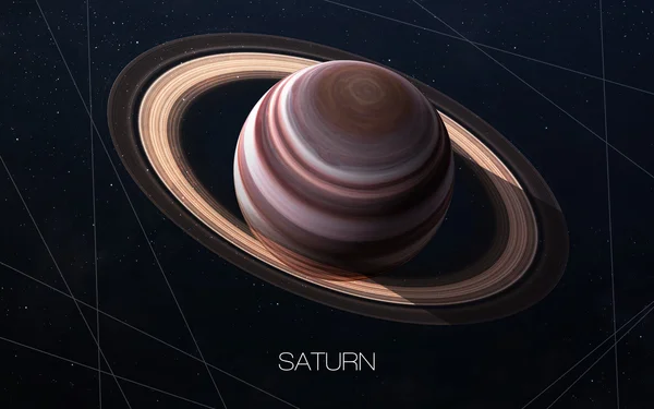 Saturn - obrazy o wysokiej rozdzielczości prezentuje Planet układu słonecznego. Ten obraz elementy dostarczone przez Nasa. — Zdjęcie stockowe