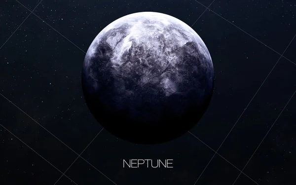 Neptune - High resolution images presents planets of the solar system. This image elements furnished by NASA. — Stock Photo, Image