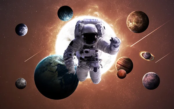 Imagens de alta resolução apresentam planetas do sistema solar. Esta imagem elementos fornecidos pela NASA . — Fotografia de Stock