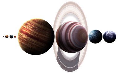 Yüksek çözünürlüklü görüntüler sunuyor güneş sisteminin gezegenleri. NASA tarafından döşenmiş bu görüntü öğelerini.